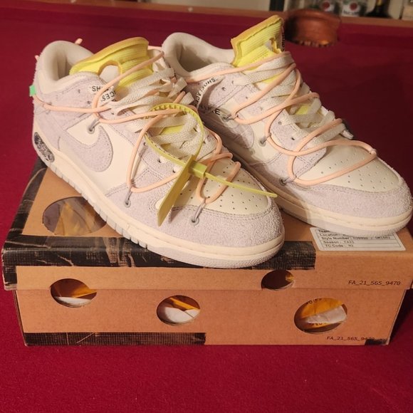 dunk low off white lot 12